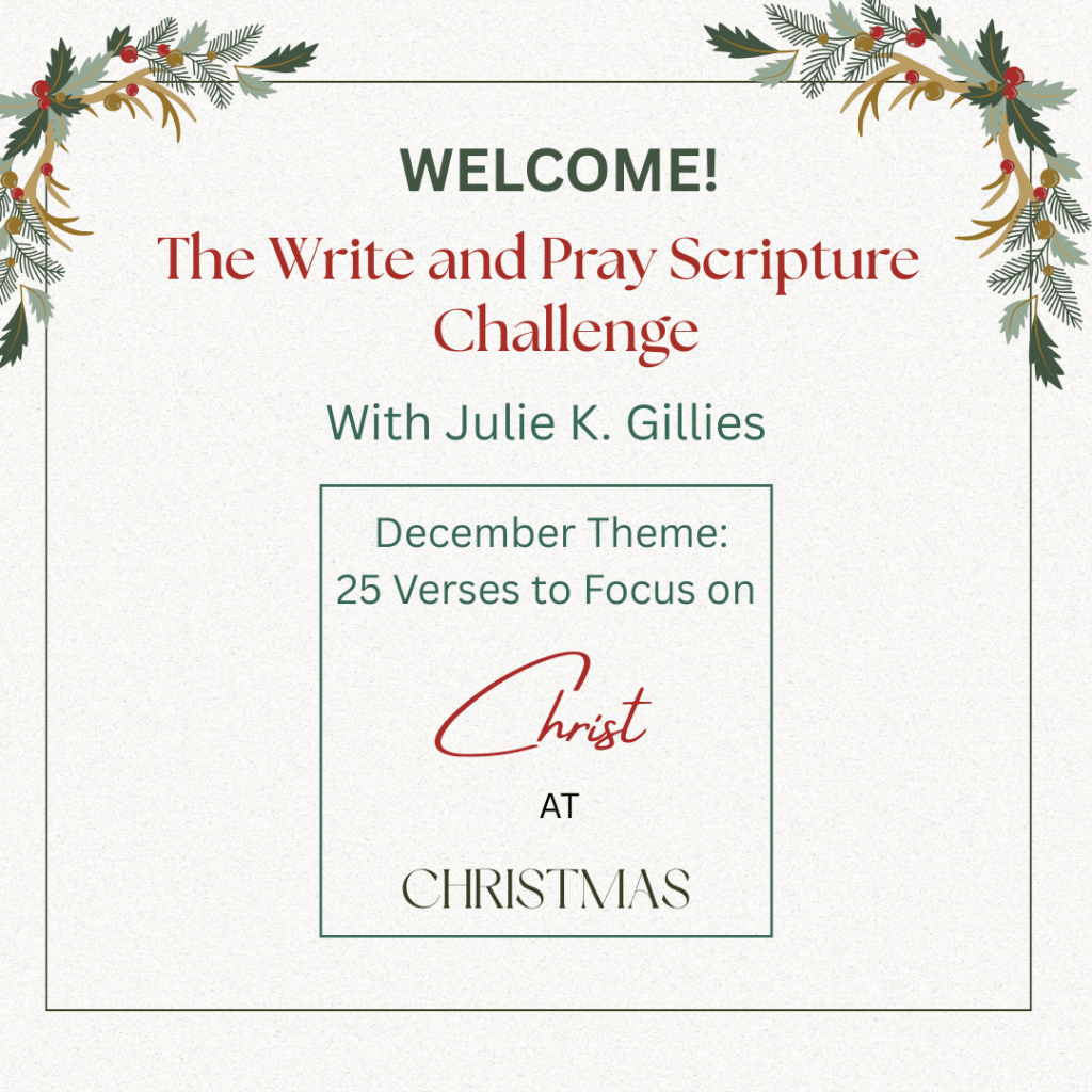 Welcome to the Very First Write and Pray Scripture&nbsp;Challenge!